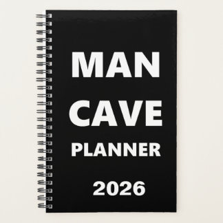 2026 Planner For Men Man Cave Planner White Font