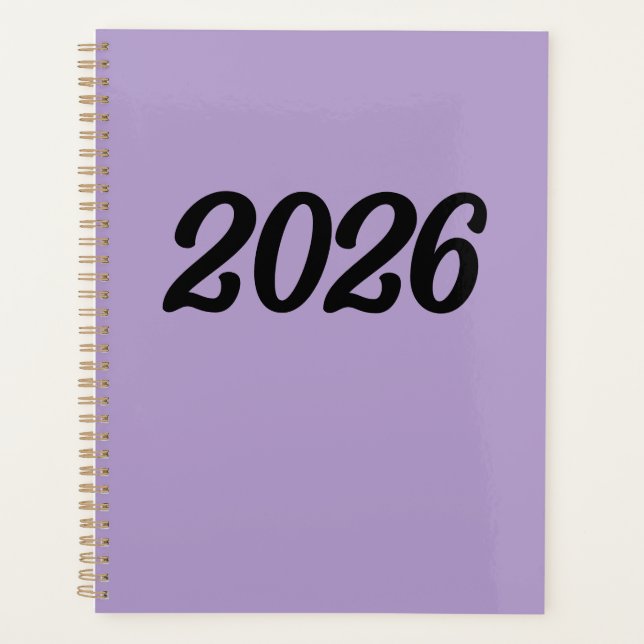 2026 Purple  Planner (Front)