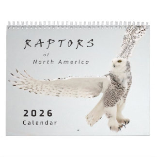 2026 Raptors of North America Bid Photo Calendar