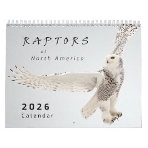 2026 Raptors of North America Bird Photo Calendar