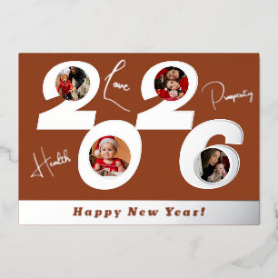 2026 real silver foil 4 pictures happy new year