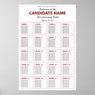 2026 Republican Fundraiser Gala Red Seating Chart