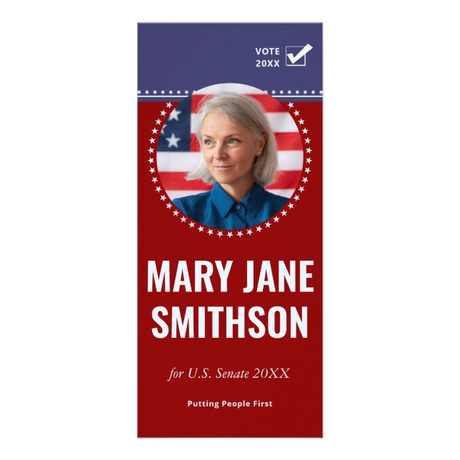 2026 Republican GOP Political Candidate Campaign Rack Card (Front)