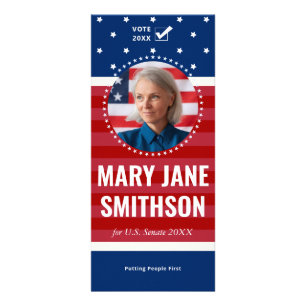 2026 Republican GOP US Flag Political Campaign Rack Card