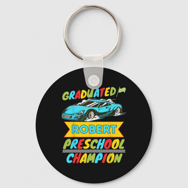 2026 Robert Personalised Last Day Of Preschool Gra Key Ring (Front)