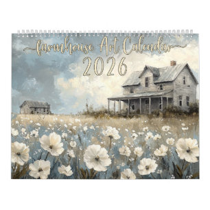 2026 Rustic Farmhouse Wall Calendar
