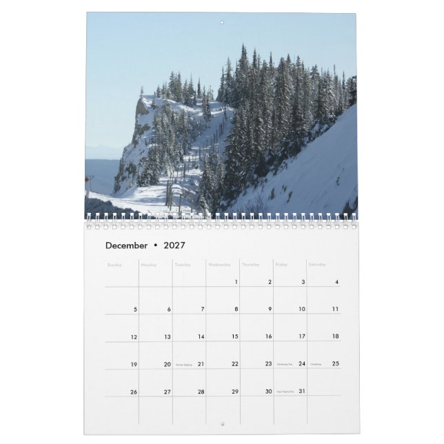 2026 Scenic Wilderness Landscape  Calendar (Dec 2027)