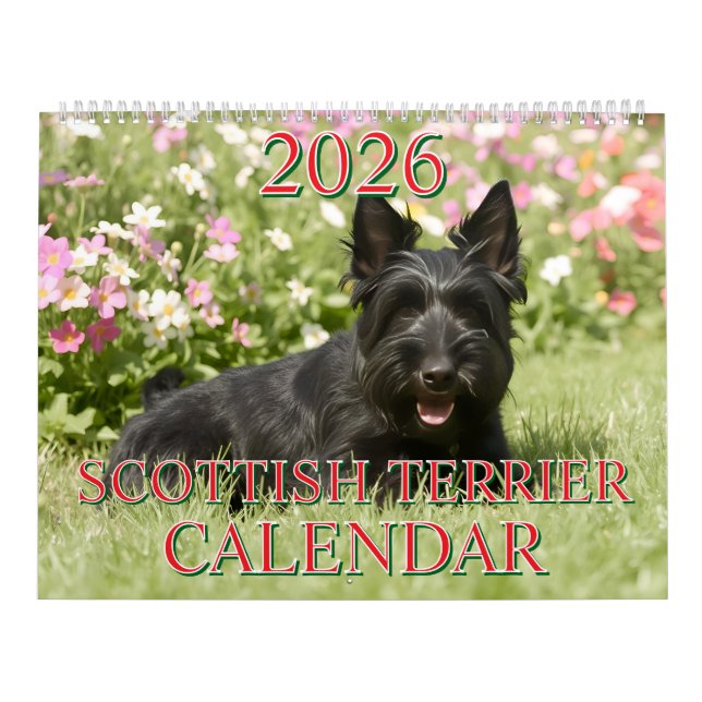 2026 SCOTTISH TERRIER CALENDAR (Cover)