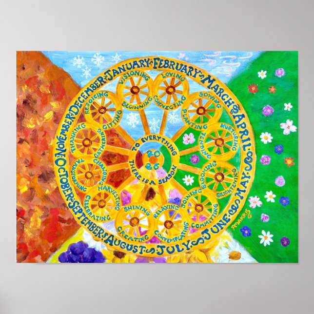 2026 Seasonal Calendar Poster (Front)