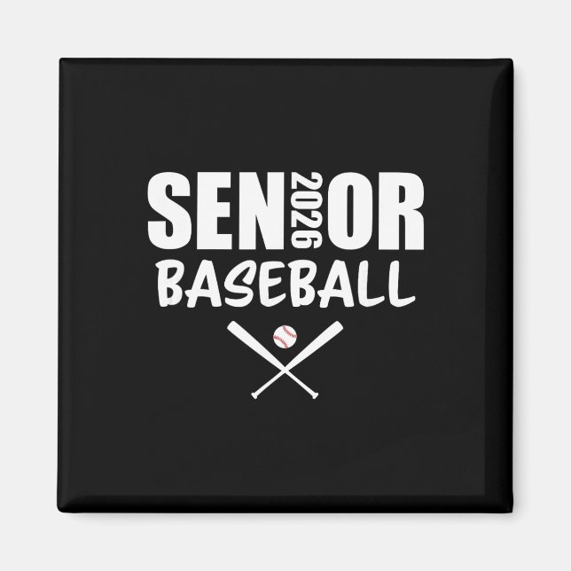 2026 Senior Baseball Player Cl Of 2026  Magnet (Front)