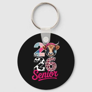 2026 Senior Cow Lovers Graduation Funny Cl Shirt F Key Ring