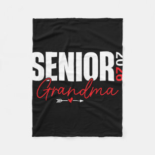 2026 Senior Grandma Cl Of 2026 Graduate Graduation Fleece Blanket