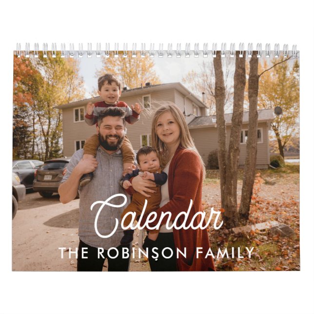 2026 Simple Create Your Own Custom Family Photo  Calendar (Cover)