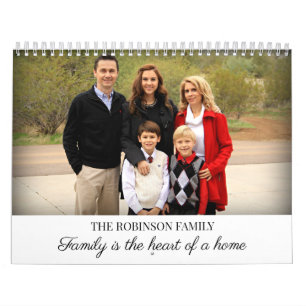 2026 Simple Create Your Own Custom Family Photo  Calendar