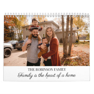 2026 Simple Create Your Own Custom Family Photo Calendar
