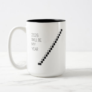 2026 Small Steps My Year Two-Tone Coffee Mug
