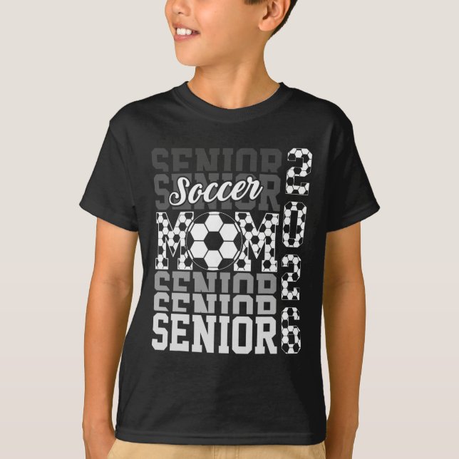 2026 Soccer Senior Mom Graduation Matching Family  T-Shirt (Front)