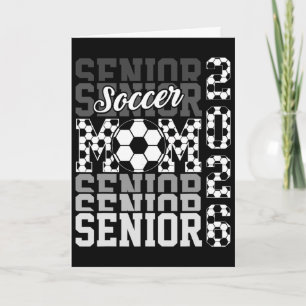 2026 Soccer Senior Mum Graduation Matching Family  Card