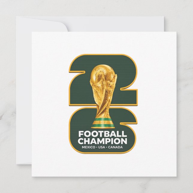 2026 Soccer World Championship Invitation (Front)