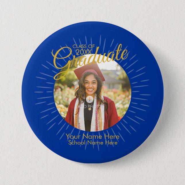 2026 Star Graduate Button (blue) (Front)