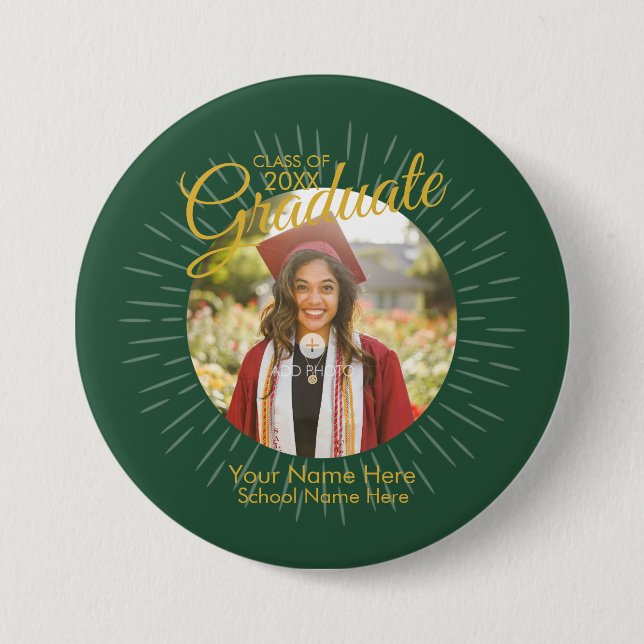 2026 Star Graduate Button (green) (Front)