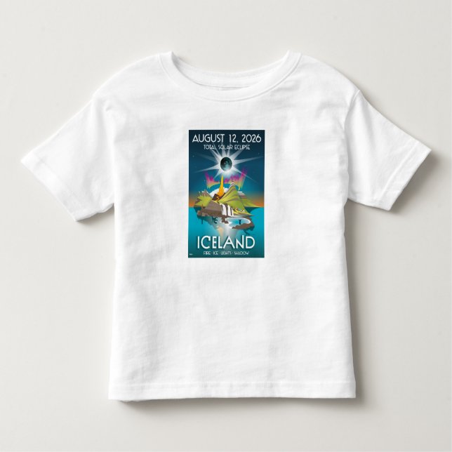 2026 total eclipse in Iceland - t-shirt (Front)