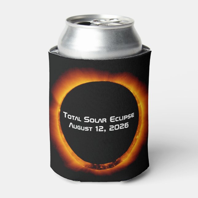 2026 Total Solar Eclipse Can Cooler (Can Front)
