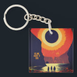 2026 Total Solar Eclipse Iceland Key Ring<br><div class="desc">Commemorate a once-in-a-lifetime celestial event with this stunning Iceland 2026 Total Solar Eclipse keychain. Featuring a high-contrast graphic of the "Black Sun" over a rugged Icelandic seascape with iconic rock stacks, this keepsake includes the historic date: August 12, 2026. Perfect for eclipse chasers, astronomy enthusiasts, and travelers visiting the Land...</div>