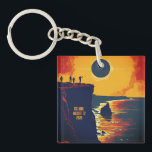 2026 Total Solar Eclipse Iceland Key Ring<br><div class="desc">Commemorate a once-in-a-lifetime celestial event with this stunning Iceland 2026 Total Solar Eclipse keychain. Featuring a high-contrast graphic of the "Black Sun" over a rugged Icelandic seascape with iconic rock stacks, this keepsake includes the historic date: August 12, 2026. Perfect for eclipse chasers, astronomy enthusiasts, and travelers visiting the Land...</div>