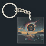 2026 Total Solar Eclipse Iceland Key Ring<br><div class="desc">Commemorate a once-in-a-lifetime celestial event with this stunning Iceland 2026 Total Solar Eclipse keychain. Featuring a high-contrast graphic of the "Black Sun" over a rugged Icelandic seascape with iconic rock stacks, this keepsake includes the historic date: August 12, 2026. Perfect for eclipse chasers, astronomy enthusiasts, and travelers visiting the Land...</div>