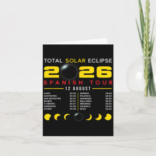 2026 Total Solar Eclipse Spaniour Card