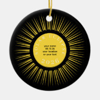 2026 Total solar eclipse your text personalized