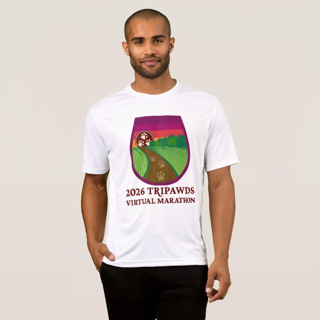 2026 Tripawds Marathon Performance  T-Shirt (Front Full)