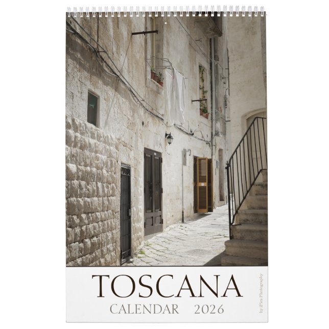 2026 Tuscany fine art photography Calendar (Cover)