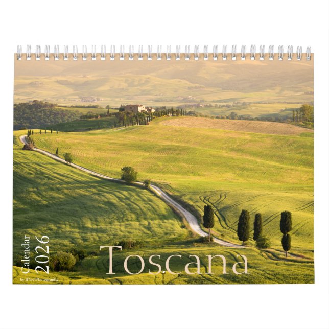 2026 Tuscany landscape photography Calendar (Cover)