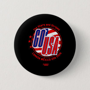 2026 Usa Soccer Fan World Cup 6 Cm Round Badge