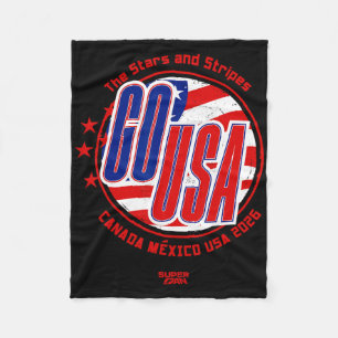 2026 Usa Soccer Fan World Cup Fleece Blanket