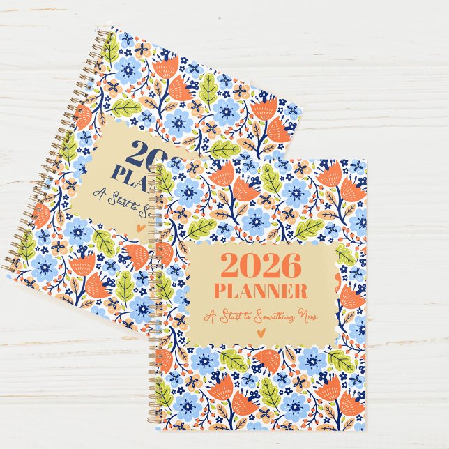 2026 Vintage Personalized Yearly & Monthly Floral Planner (2026 Vintage Personalized Yearly & Monthly Floral Planner)