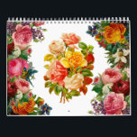 2026 Vintage Rose Floral Art Botanical Flowers Calendar<br><div class="desc">Bring timeless beauty into every month with this Vintage Rose Floral Art Calendar, featuring elegant retro botanical flower illustrations inspired by classic European floral artwork. Each month showcases delicately detailed roses and ornamental blooms, blending antique charm with refined floral design. Perfect for lovers of vintage aesthetics, cottagecore decor, botanical art,...</div>