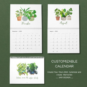 2026 Watercolor Succulent & Leaf Calendar   Botani