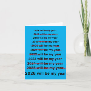 2026 Will Be Year Funny New Year Resolution Meme Card