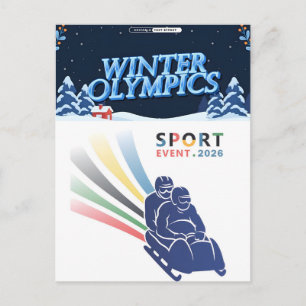 2026 Winter Olympics Holiday Postcard Cheer