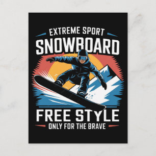 2026 Winter Olympics Womens Snowboarding Halfpipe Holiday Postcard