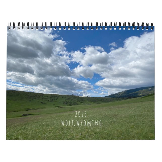 2026 Wolf, Wyoming Scenery Calendar (Cover)