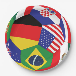 2026 World Cup Paper Plates 9 Inch   International
