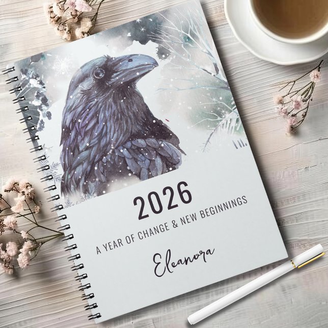 2026 Year of Change Raven Symbolism Notebook (2026 Year of Change and New Beginnings Raven Symbolism Small Notebook)