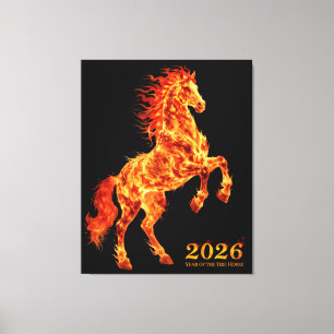 2026 Year of the Fire Horse Canvas Print