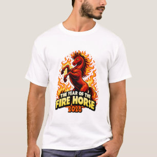 2026 Year of the Fire Horse Chinese Zodiac Art. T-Shirt
