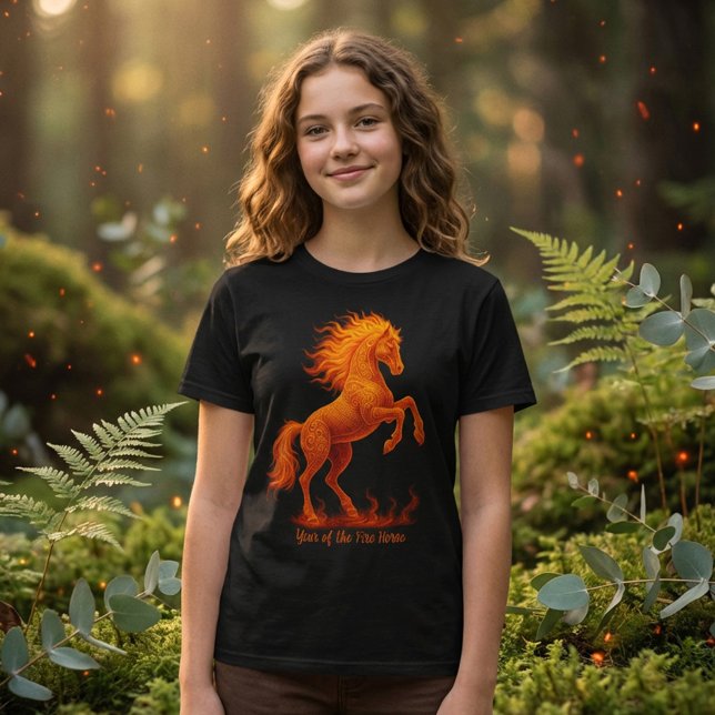 2026 Year of the Fire Horse Chinese Zodiac T-Shirt (Creator Uploaded)