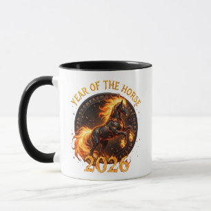 2026 Year of the Fire Horse Fantasy Magma & Runes Mug